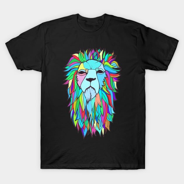 Psych Lion T-Shirt by DoodlesAndStuff